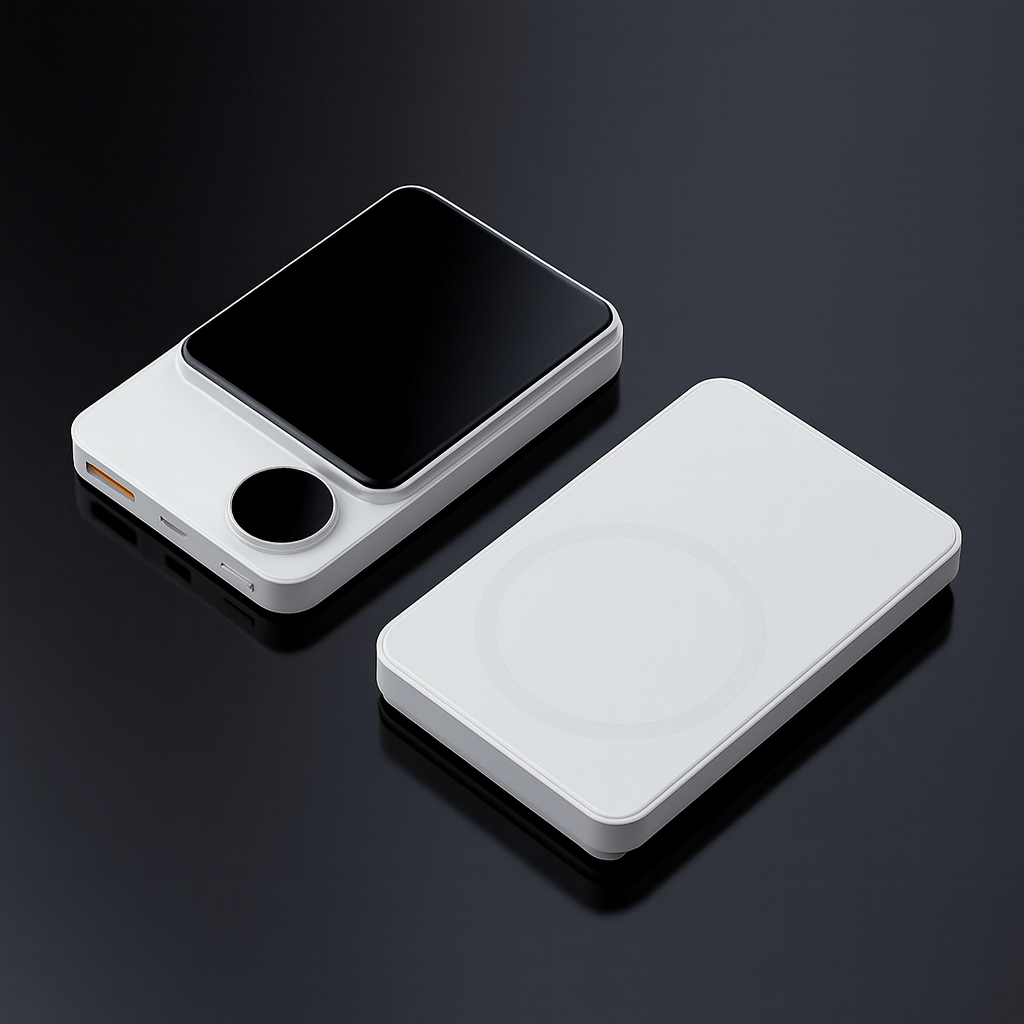 Magnetische Powerbank ultraschlank, modern & kabellos bequem