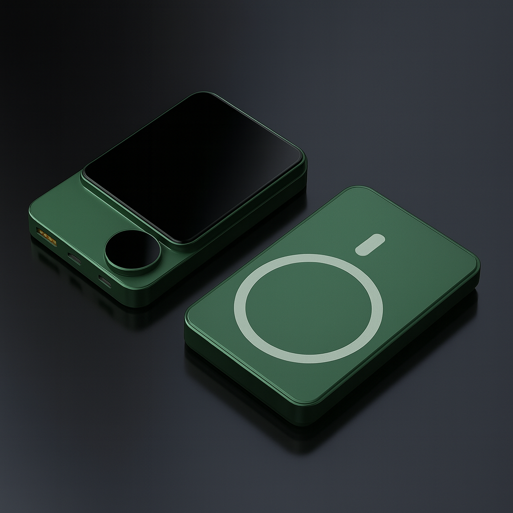 Magnetische Powerbank ultraschlank, modern & kabellos bequem